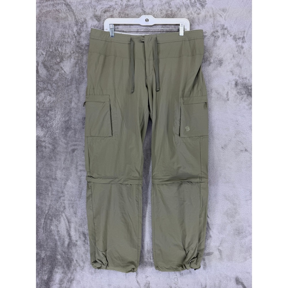 Mountain Hardwear Pants Womens 12 OL2545 Convertible Green Cargo Hiking EUC